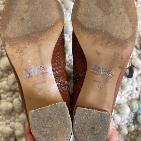 Maison Martin Margiela MM6 brown snakeskin ankle boots, Sz 36 EU/6 US - Picture 8 of 8